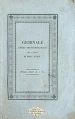 Giornale Astro - Meteorologico Per L' Anno Mdcccxxxiv (Il Dopo Il Bisestile E Lxii Della Collezione) Che Prenuncia I Principali Fenomeni Celesti Secondo La Più Recenti Tavole E Le Meteore Secondo Il Saros Ossia Il Ciclo Di Ccxxiii Lune Ad Uso D' Ogni