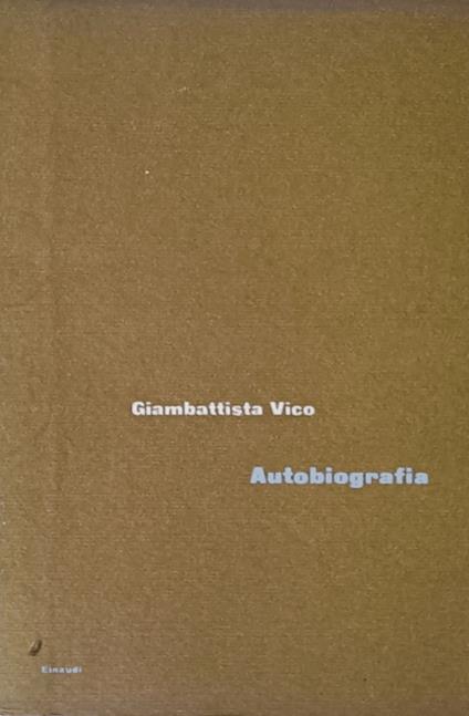 Autobiografia - Giambattista Vico - copertina
