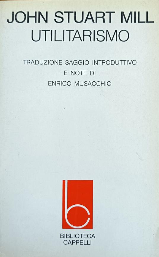 Utilitarismo - John Stuart Mill - copertina