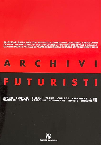 Archivi Futuristi - Mario Verdone - copertina