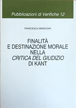 Finalità E Destinazione Morale Nella Critica Del Giudizio Di Kant