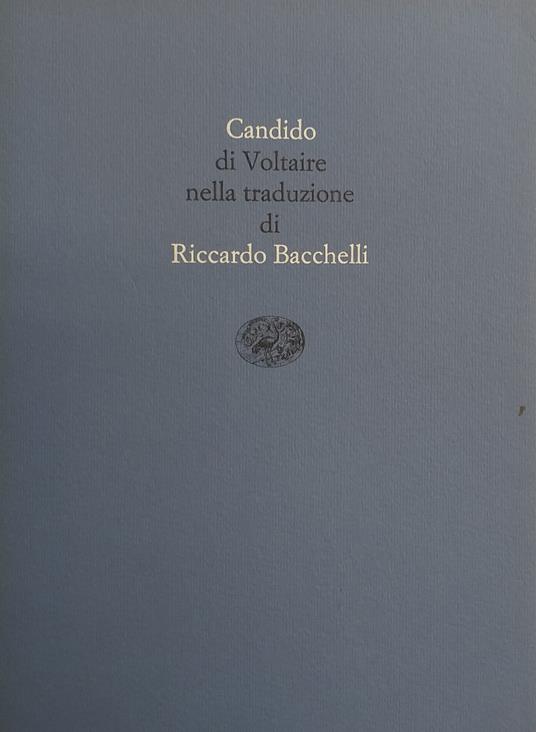 Candido - Voltaire - copertina