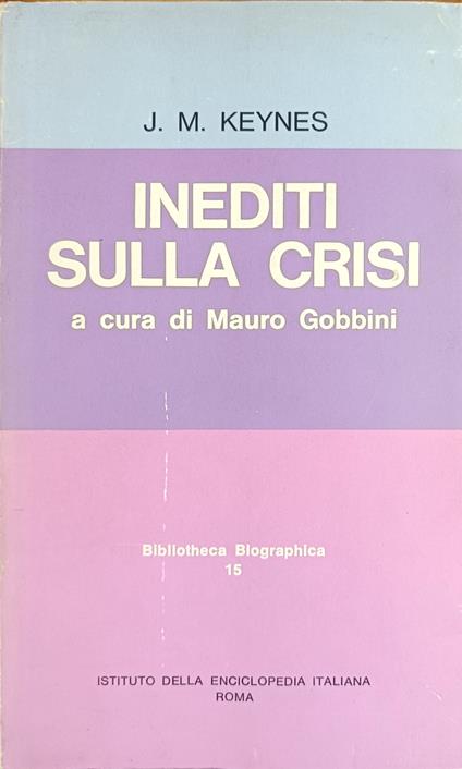Inediti Sulla Crisi - copertina