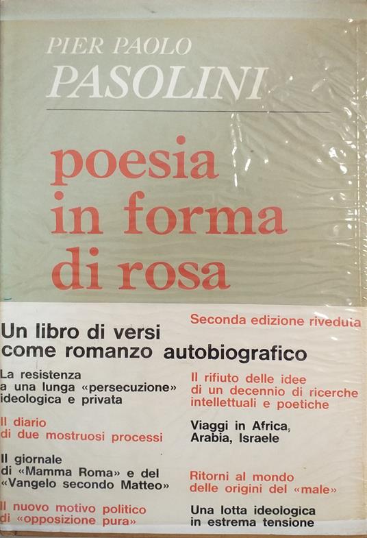 Poesia In Forma Di Rosa - Pier Paolo Pasolini - copertina