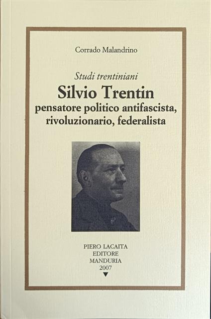 Silvio Trentin - copertina