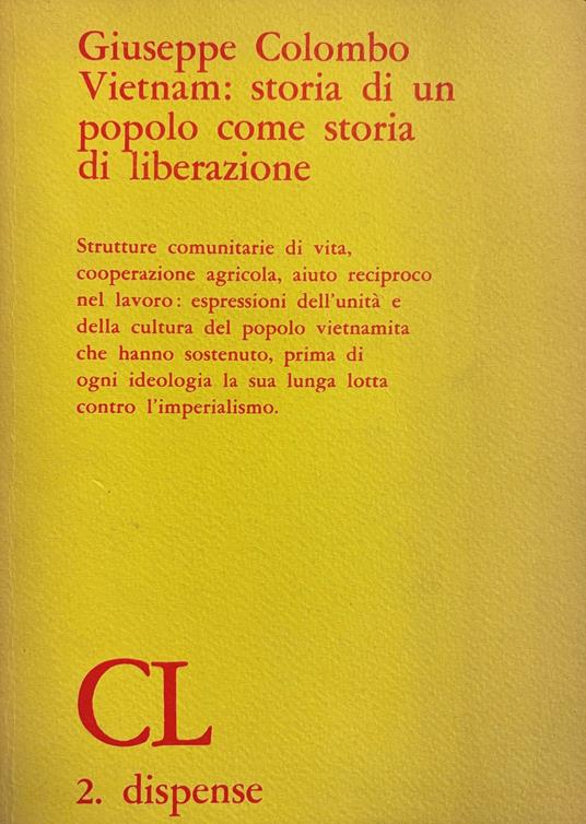 Vietnam: Storia Di Un Popolo Come Storia Di Liberazione - Giuseppe Colombo - copertina