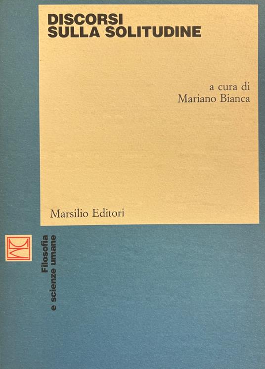 Discorsi Sulla Solitudine - copertina