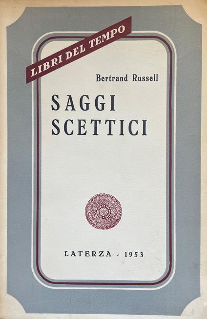 Saggi Scettici - Bertrand Russell - copertina