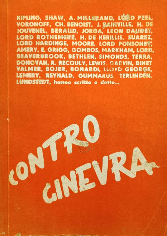 Contro Ginevra - copertina