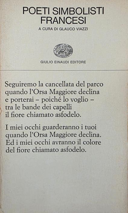 Poeti Simbolisti Francesi - Glauco Viazzi - copertina