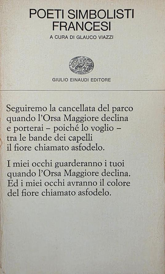 Poeti Simbolisti Francesi - Glauco Viazzi - copertina