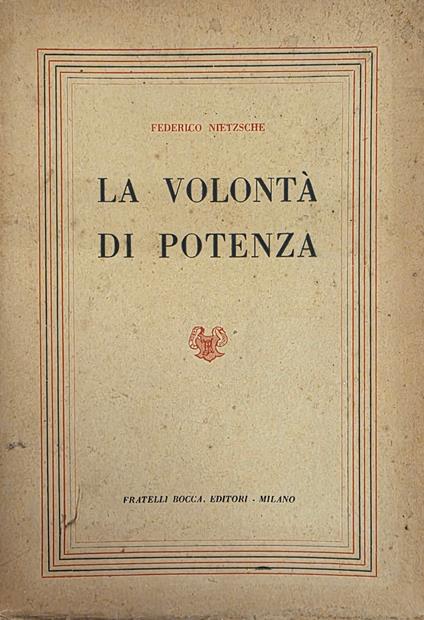 La Volontà Di Potenza - copertina