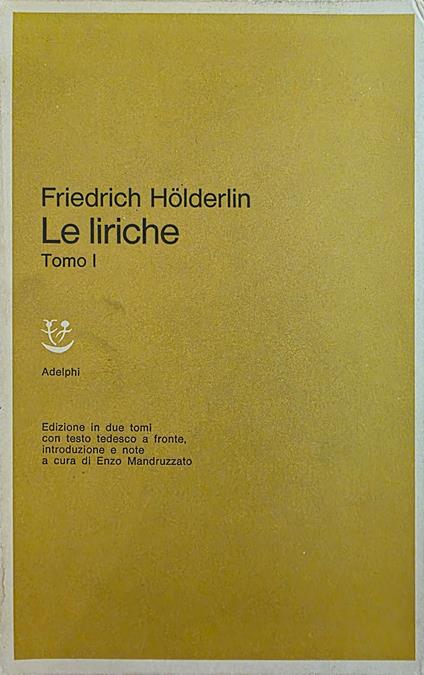 Le Liriche - Friedrich Hölderlin - copertina