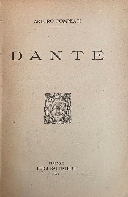 Dante - Arturo Pompeati - copertina
