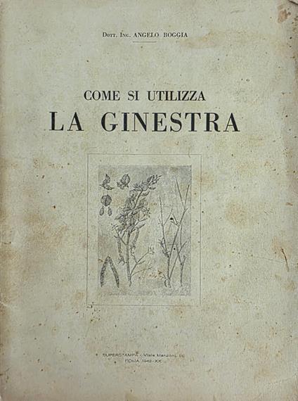Come Si Utilizza La Ginestra - Angelo Boggia - copertina