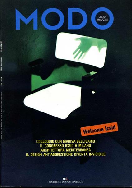 Modo Design Magazine N° 63 Ottobre 1983 - copertina