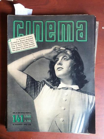 Cinema N° 141 10 Maggio 1942 Cover: Viveca Lindfors E14453 - copertina