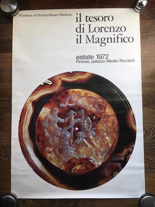 Poster della mostra Il tesoro di Lorenzo il Magnifico Firenze 1972 - P358 - copertina