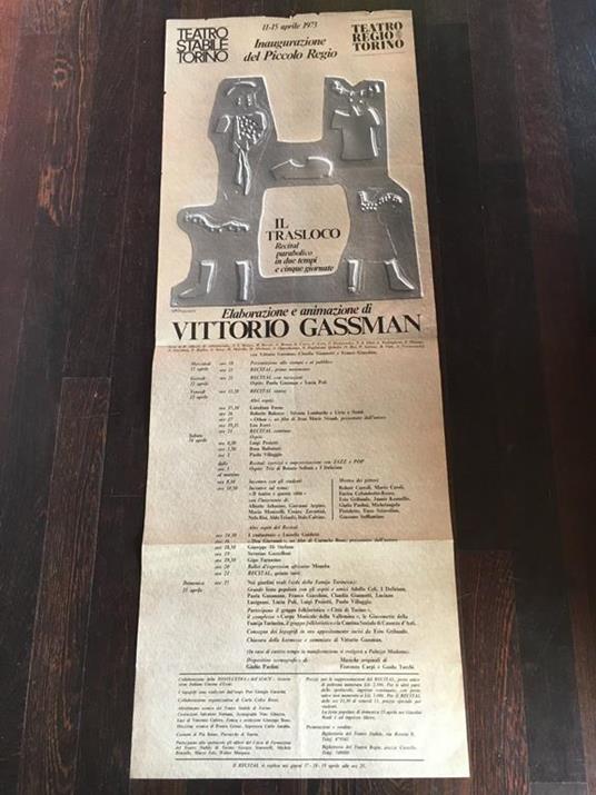 Il Trasloco Vittorio Gassman Teatro Regio Torino 1073 - P230 - copertina