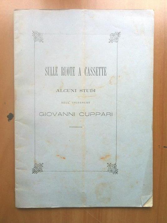 Brossura Sulle ruote a cassetta Giovanni Cuppari 1877 - E16505 - copertina