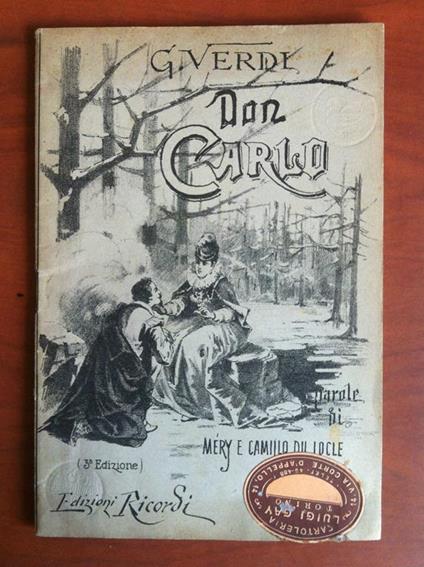 Brossura Don Carlo di Giuseppe Verdi Edizioni Ricordi - E15976 - copertina