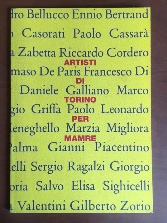 Catalogo della mostra Artisti di Torino per Mamre GAM Torino 2002 - E21641 - copertina