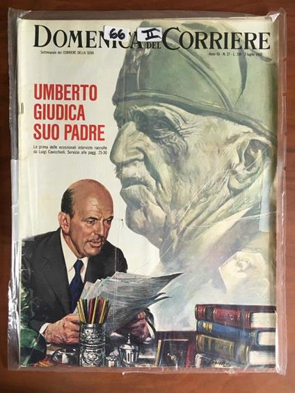 La Domenica del Corriere Anno 68 n° 27 - 3 Luglio 1966 - E21098 - copertina