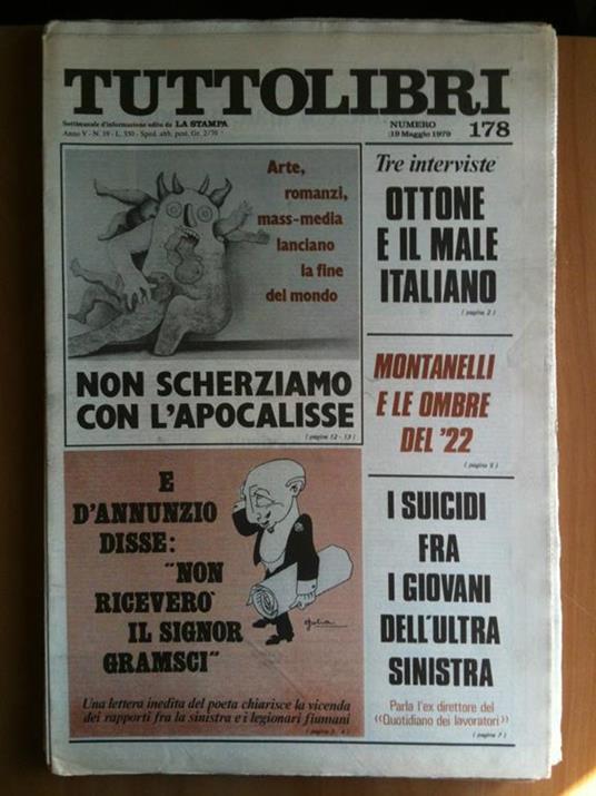 Tuttolibri Anno V N° 178 19 Maggio 1979 - copertina