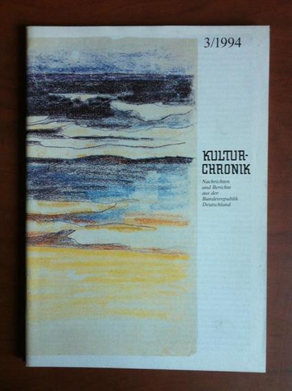 Kultur Chronik 3/1994 E18155 - copertina