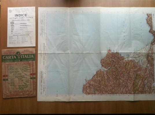 Carta d'Italia del Touring Club Italiano Foglio 41 Salerno inizi '900 - E18516 - copertina