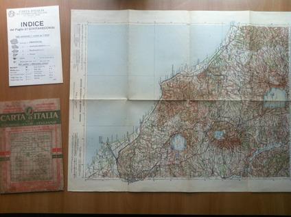 Carta d'Italia del Touring Club Italiano Foglio 27 Civitaveccchia '900 - E18517 - copertina