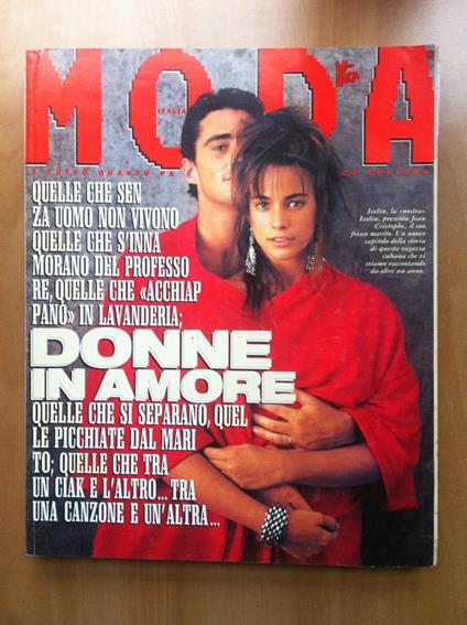 Moda Italia n° 74 Maggio 1990 Cover: Ivelin e Jean Cristophe E18528 - copertina