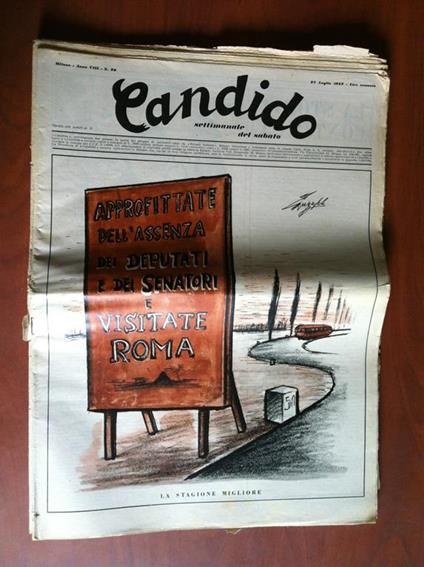 Candido Anno VIII n° 30 - 27 Luglio 1952 - E19005 - copertina