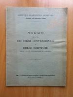 Norme per uso segni convenzionali e scritture levate topografiche 1928 - E15711