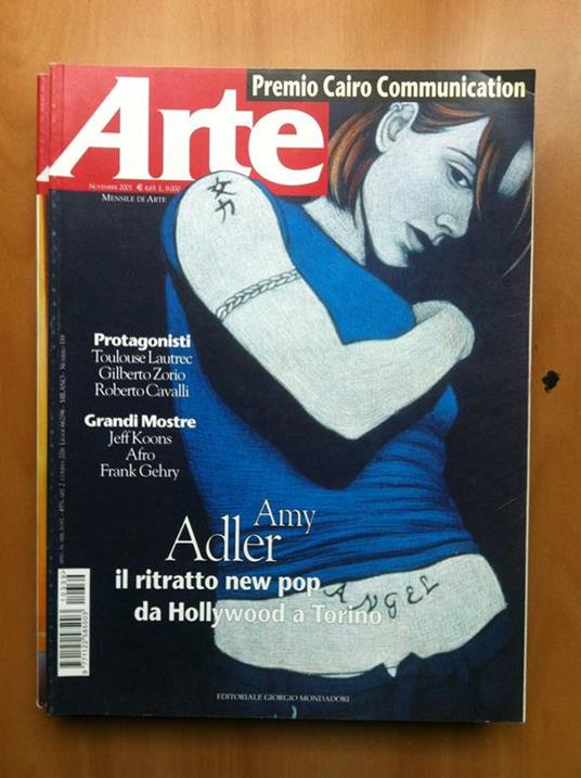 Arte N° 339 Novembre 2001 Cover: Amy Adler E17158 - copertina