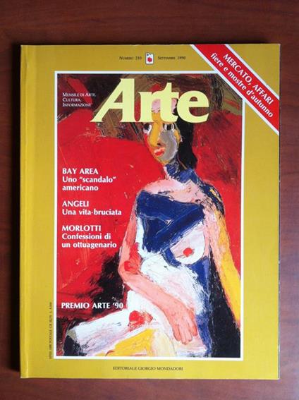 Arte Anno XX n° 210 Settembre 1990 Cover: Joan Brown- E14164 - copertina