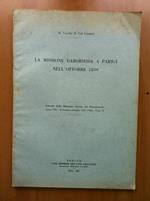 Brossura Missione Dabormida a Parigi ottobre 1859 De Vecchi 1934 - E15723