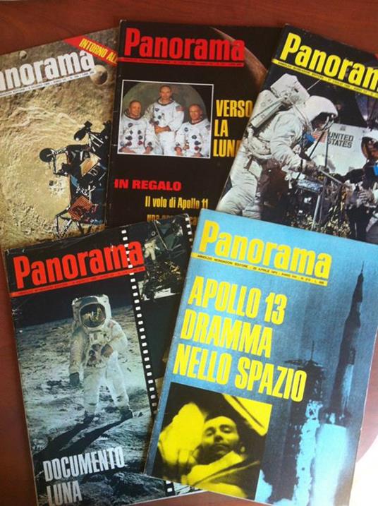 Lotto Panorama 5 numeri speciali missione Luna dal 1969 al 1970 - E18346 - copertina