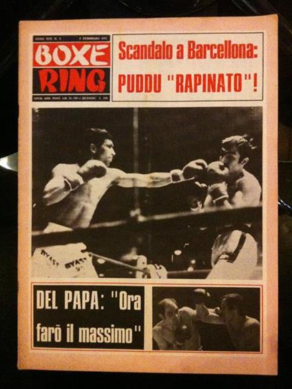 Boxe Ring anno XIX n° 3 5 febbario 1971 - copertina