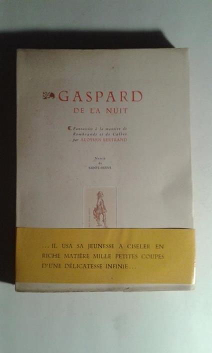 Gaspard de la Nuit. Fantaisies à la manière de Rembrandt er de Callot - copertina