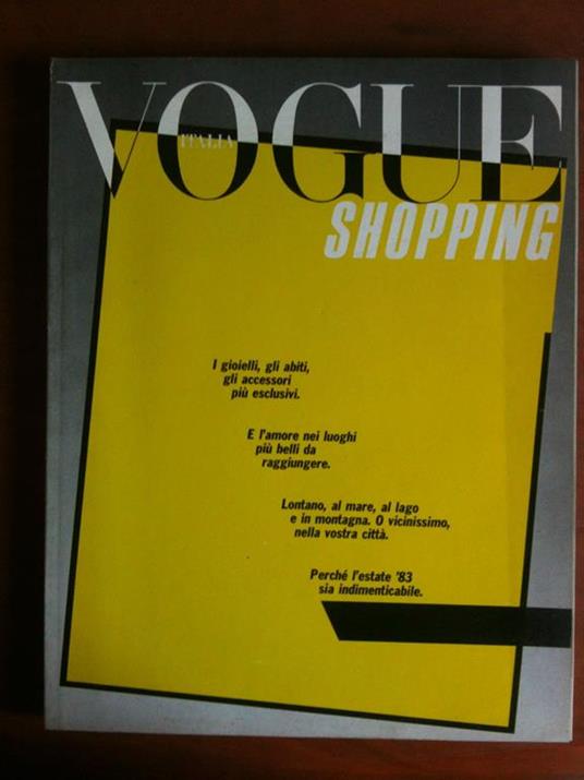 Vogue Italia shopping n° 400 giugno 1983 - copertina