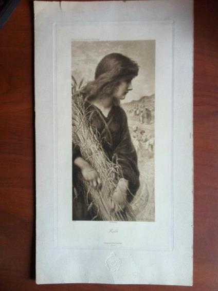 Fotoincisione/Photogravure inizi '900 Henry Rylan "Ruth" - E11152 - copertina