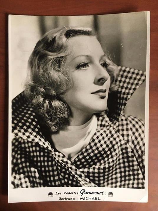 Fotografia originale Gertrude Michael Les Vedettes Paramount - E22987 - copertina