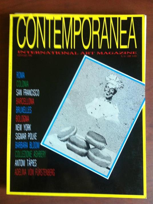 Contemporanea n° 14 Gennaio 1990 Cover: Sigmar Polke - copertina