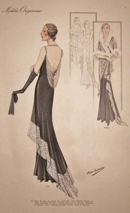 Figurino Atelier Bachroitz Paris originale 1931 - copertina