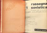 Rassegna sovietica. Mensile di scienza arte economia letteratura storia filosofia diritto (anno 1°, nn. 1-8, gennaio-dicembre 1950)