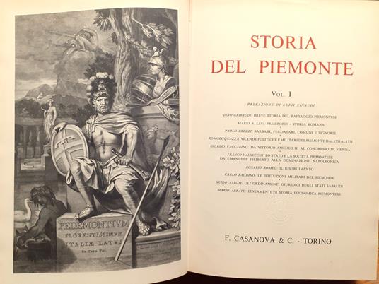 Storia del Piemonte (2 volumi) - copertina