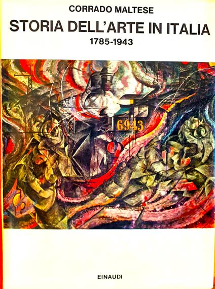 Storia dell'arte in Italia - Corrado Maltese - copertina