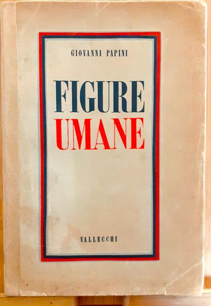 Figure umane - Giovanni Papini - copertina