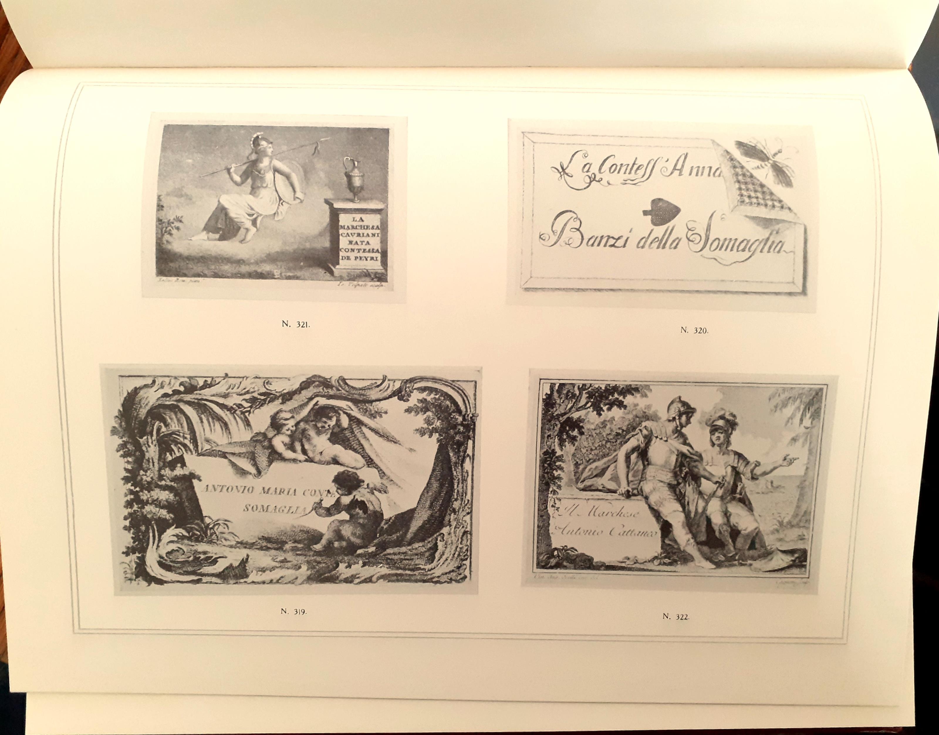 Il biglietto da visita italiano. Contributo alla storia del costume e dell'incisione nel secolo XVIII